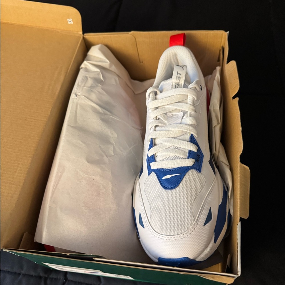 New Puma BMW White and Blue Athletic Shoes - Picture 2 of 4